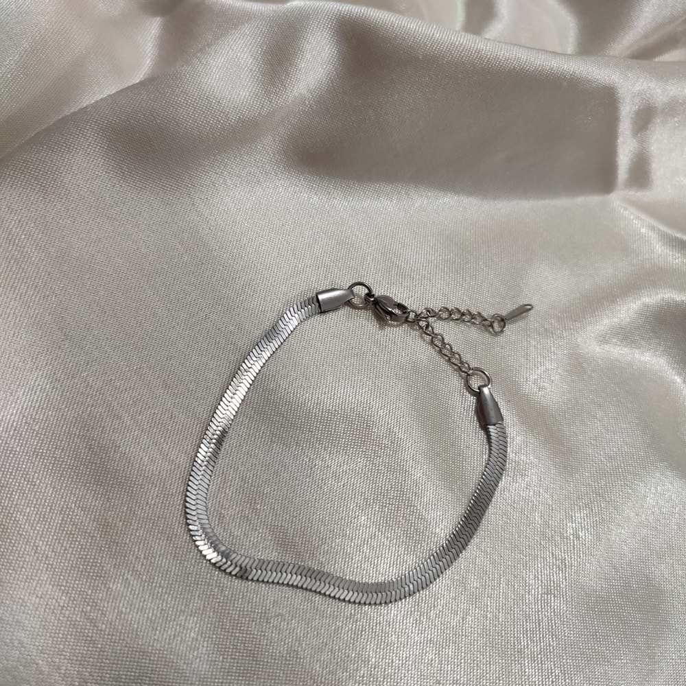 Çelik Silver İtalyan Bileklik