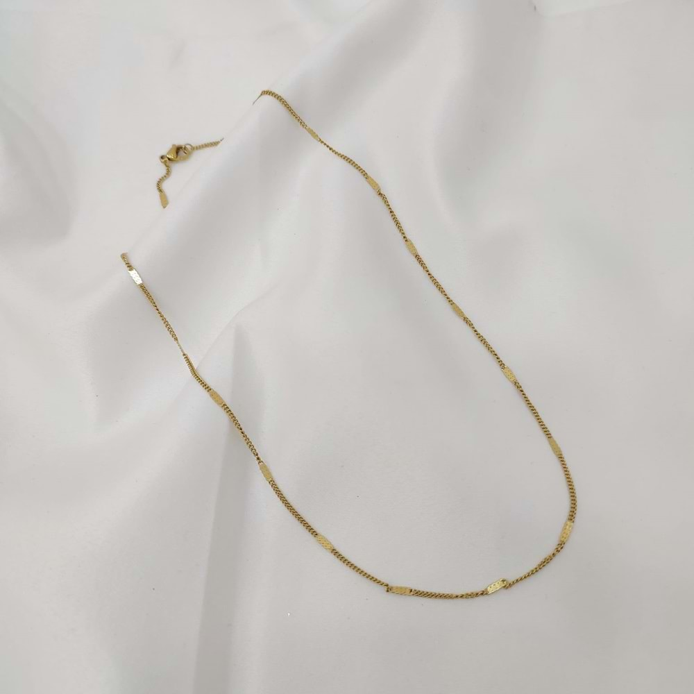 Çelik Gold Unisex Kolye