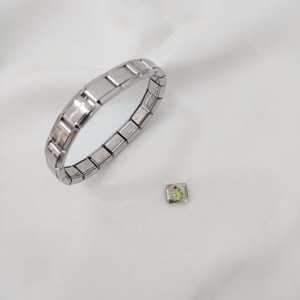 Çelik Silver Dilim Pasta Charm