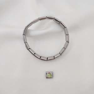 Çelik Silver Dilim Pasta Charm